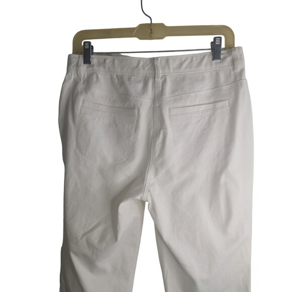 Chico's So Slimming White Straight-Leg Women's Pants Sz 0.5 Small-6 - Picture 5 of 9
